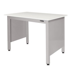 LAB TABLE - ADJUSTABLE or FIXED 30-36" (H) X 24-36" (W) X 48-96" (L) - LAM Top w/End Panels