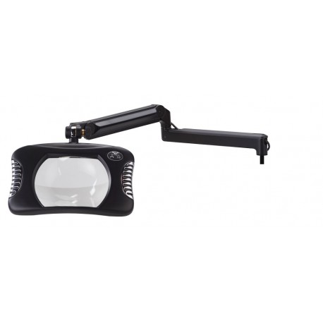 7 x 5.25" Rectangular Green-Lite® LED Magnifiers with Ultima™ EPS Internal Spring Arm