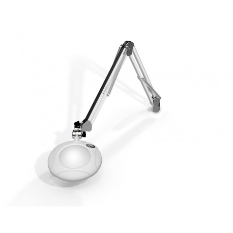 7.5" Round Green-Lite® LED Magnifiers with Table Edge Clamp